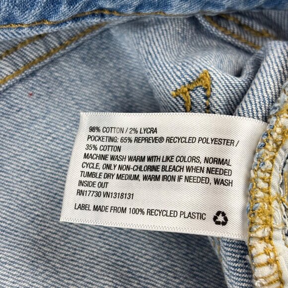 Universal Thread High Rise Straight Leg Jeans Womens 8/29R Distressed Frayed Hem - Picture 10 of 11